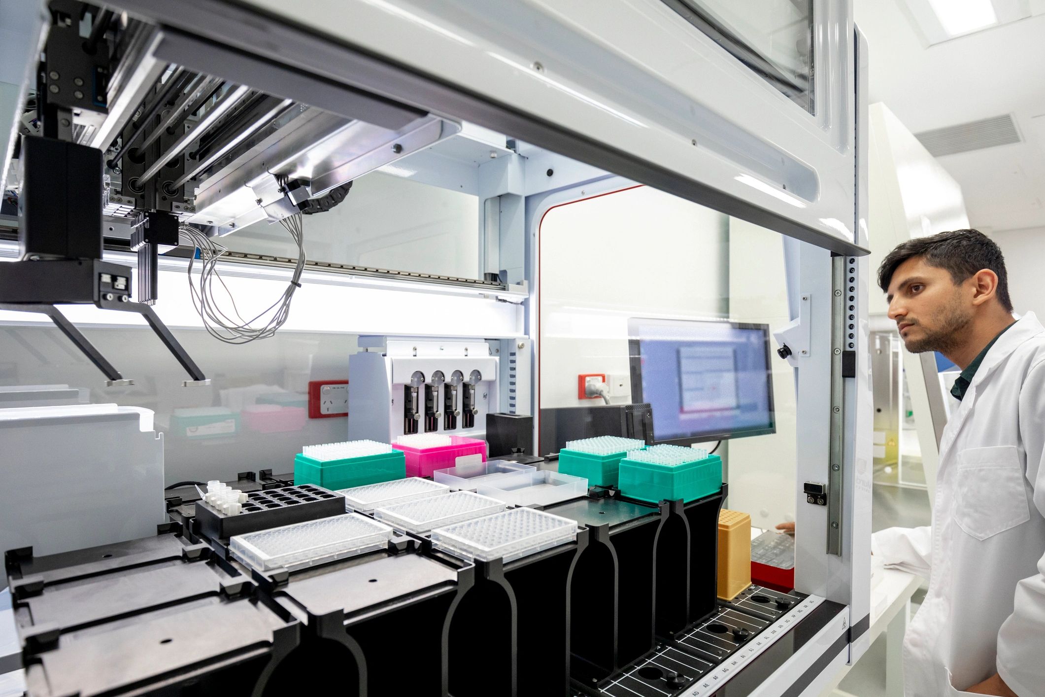 Scientist working in a pharmaceutical laboratory representing quality and safety